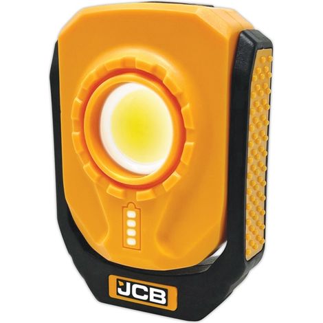 JCB LED Akku Arbeitsleuchte 1000 Lumen USB-C Magnetfuß IP54 Haken Gürtelclip 8h Laufzeit (1/5)
