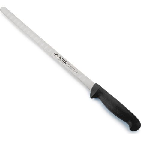 Lachsmesser Arcos Farbe - Prof  293325  aus Nitrum-Edelstahl und mango ergonomisches schwarzes Polypropylen mit 30 cm Klinge, Vitrine (1/5)