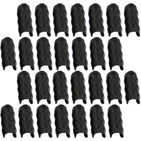 30 clips en plastique PC, adaptés aux tubes de 20 mm, idéaux pour la fixation de bâches (1/4)