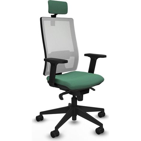 piqueras-y-crespo Horna chaise de bureau vert émeraude (1/3)