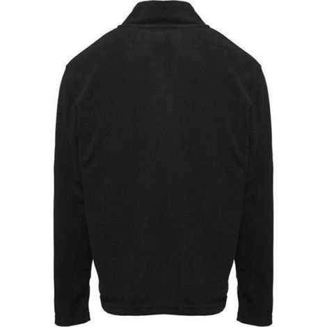 Micro Polaire De Travail - Fermeture Éclair Complète - 2 Poches Latérales - Anti-Peluche - Bande De Propreté En Twill - 100% Polyester 200 G/M² - Noir Gris - Unité (1/2)