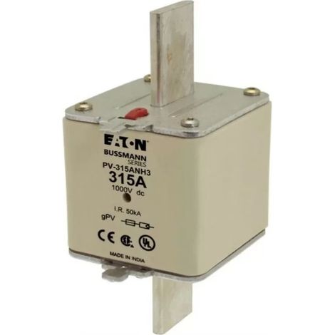 Eaton Bussmann PV-315ANH3 Photovoltaic Fuse 1000V DC 315A Size 3