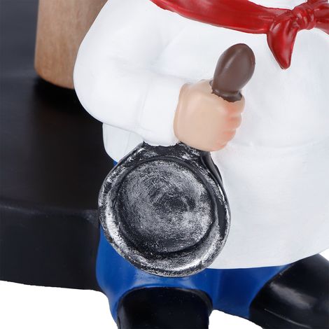 Présentoir double couche pour essuie-tout en résine, idéal pour la décoration de cuisines, magasins et restaurants. (1/5)