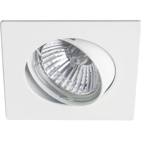 Foco empotrable BASIC cuadrado blanco. Wonderlamp