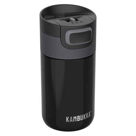 Taza térmica Kambukka Etna 300 ml - termo negro, Snapclean, oficina