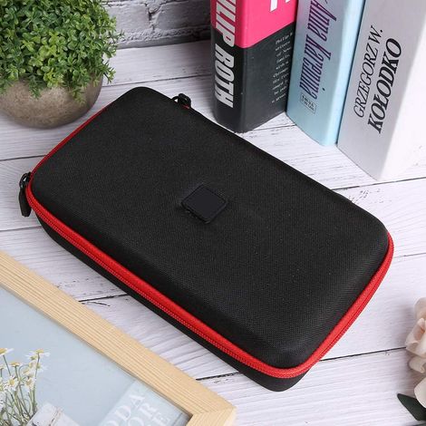Sac à Outils Noir à Coque Rigide en EVA, étui de Rangement pour Outils Mutispandex avec Fermeture éclair Lisse, Organisateur Portable Résistant aux Chocs pour Matériels, Utilisateurs de (1/5)