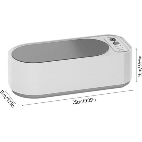 Nettoyeur À Ultrasons - 15 W - 50000 Hz - Pour Lunettes Et Bijoux - USB - 23 x 11 x 9 cm (1/3)