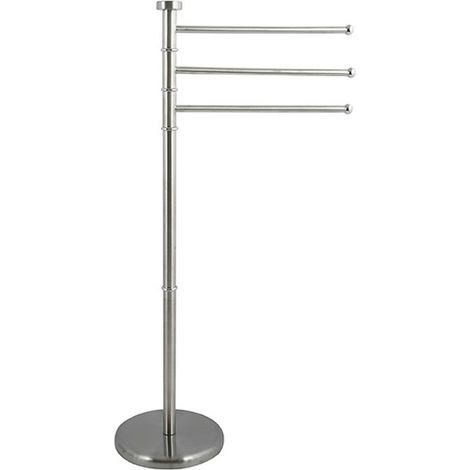 Porte Serviettes Sur Pieds à 3 Branches Gris - Msv (1/3)