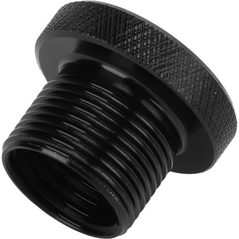 Filtre à huile adaptateur métal universel noir connecteur fileté auto 5/8‑24 vers M14x1.5 accessoires véhicules (1/5)