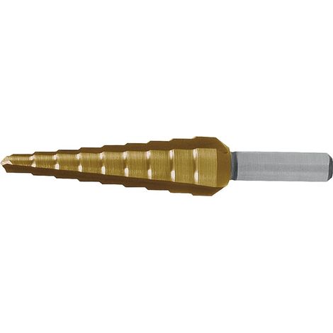 RUKO Stufenbohrer HSS-TiN geradegenutet mit Kreuzanschliff Ø 4 - 12 mm - 101350-9T (1/4)