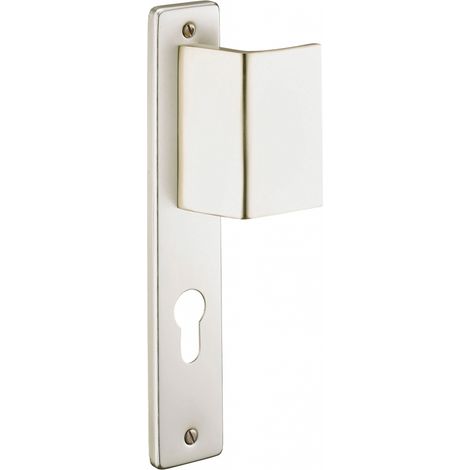Thirard – Ensemble de poignées porte d'entrée palière Picardie – Aluminium embouti – Entraxes 195mm, carré 7mm, couleur champagne – Garantie 5 ans