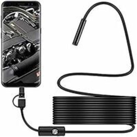 USB Snake Inspection Camera, 2.0 MP IP67 Waterproof USB C Endoscope, Type C Camera with 6 Adjustable LED Lights for Android, PC (1/5)