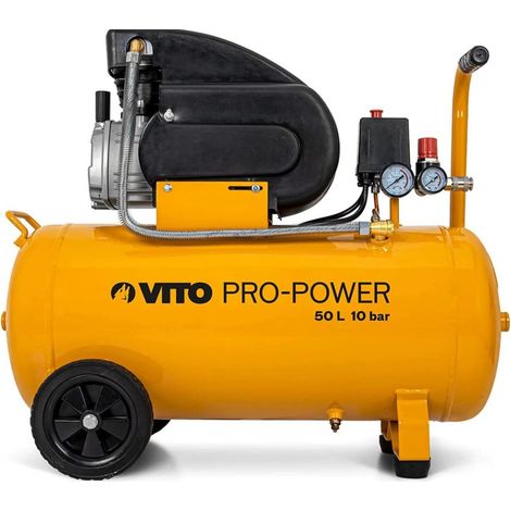 Compresseur d'air Silencieux 50 Litres 10 bar 2,5CV 145 PSI 2.5 CV VITO (1/5)