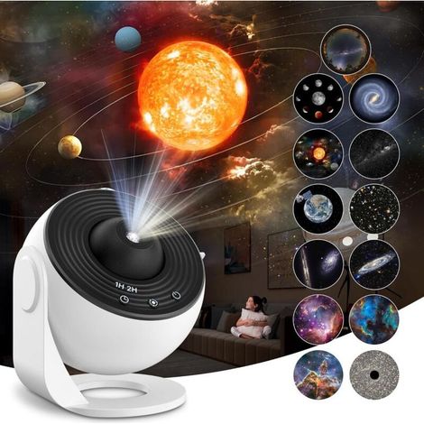 Projecteur d'étoiles avec 13 disques – Angle de rotation 360° – Alimentation USB-C – Minuterie d'arrêt automatique (1/5)