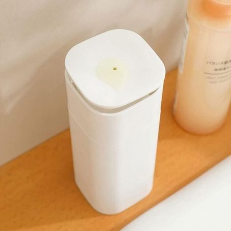 Distributeur De Savon - Pression Manuelle - Design Compact Blanc - Pour Salle De Bain Et Cuisine - 1 Pièce (1/4)