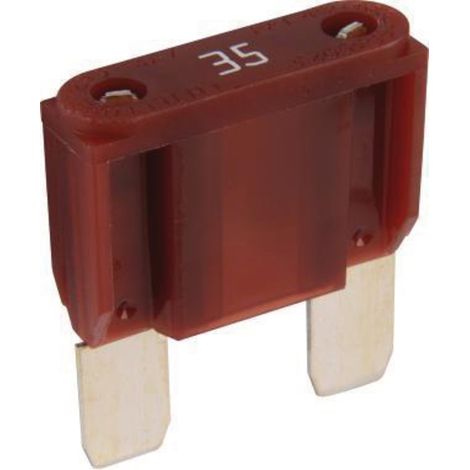 Maxi-Flachsteckersicherung 32 V 1 x 35 A 29,7 x 33,9 mm dunkelbraun