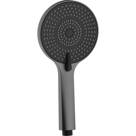 Douchette de massage, 3 modes, buses en silicone, dia, 120mm, ABS/gun metal (1/4)