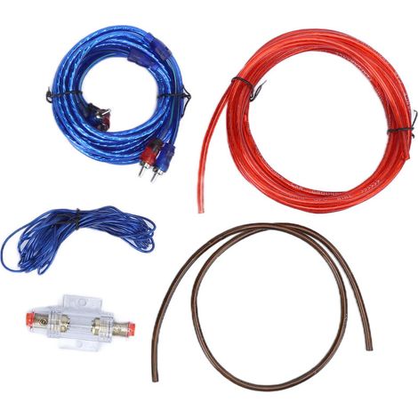 Kit di cablaggio per amplificatore, kit di cablaggio facile da usare per subwoofer per auto, altoparlanti digitali e amplificatori per auto da gioco. (1/4)