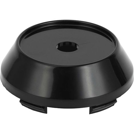 Cache-Moyeu De Roue De Voiture, 65Mm 2.56"Od Pour Voiture En Plastique Abs Noir Avant Et Arrière (1/5)