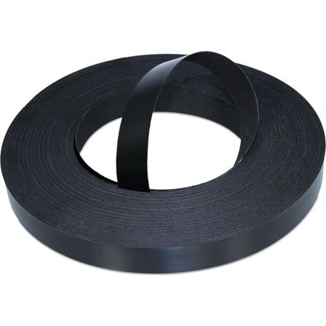 Bordo melaminico nero opaco precollato h 22 mm - da 20 - 50 - 100 mt dimensione disponibile: rotolo da 20 mt