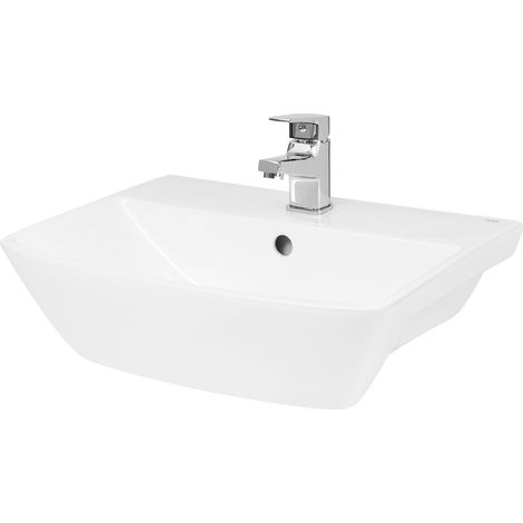 Hudson Reed Lynx Semi Recessed Basin 500mm Wide - 1 Tap Hole (1/2)