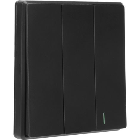 Interrupteur mural à 3 boutons avec télécommande sans fil pour éclairage LED (1/5)