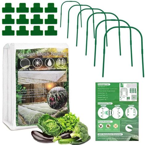 Winter Cover, 2 x 6 m Plant Winter Cover with Non-woven Fabric, Outdoor Plant Winter Cover for Winter Protection Against Cold, Insects and Birds (1/4)