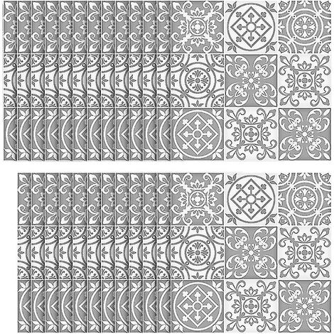 25 autocollants en PVC pour carrelage
