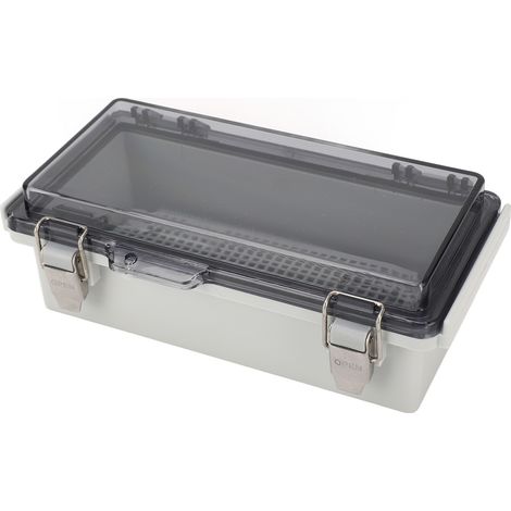 Boîtier de protection étanche IP67 7.9x3.9x2.8 pouces - Coque en plastique avec couvercle transparent pour usage extérieur (1/5)