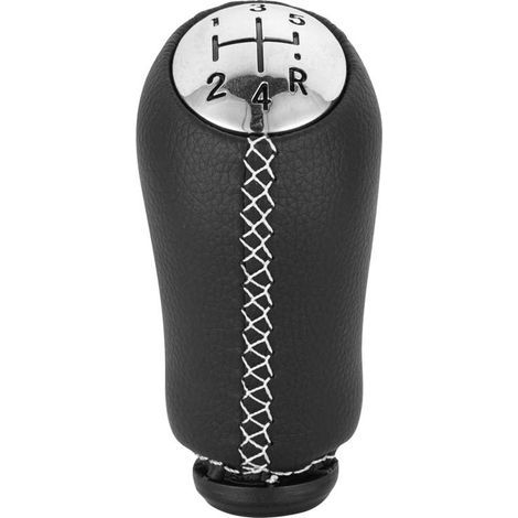 Geeignet zur Modifizierung des Schaltknaufs/Getriebes von Renault Clio Fahrzeugen mit Schaltgetriebe, Leder, roter Faden, eine Packung. (1/4)