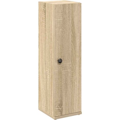 Meuble de salle de bain avec porte-rouleau chêne sonoma