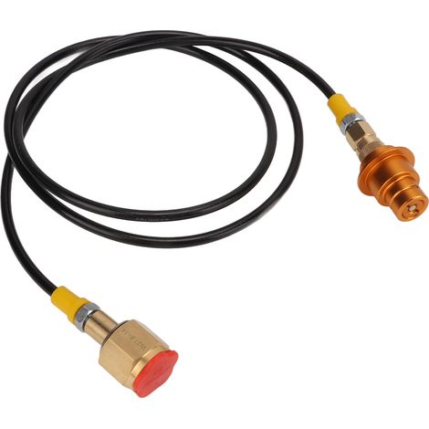 60 Zoll langer flexibler Adapter für Getränkeautomaten, Messing und ABS, CO2-Schnellanschlussschlauch mit Sofortkupplung (1/5)