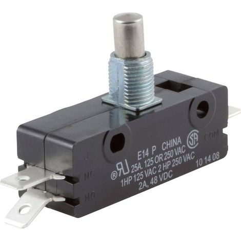 ZF Microinterruttore E14-00M 250 V/AC 25 A 1 x On / (On) Momentaneo 1 pz.