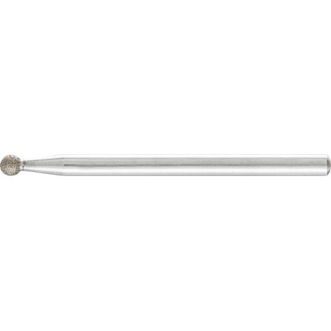 PFERD TOOLS Diamant-Schleifstift Kugel Ø3,0mm Schaft-Ø3 mm D91 (fein) zum Gravieren und Entgraten 5 Stk