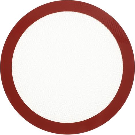 Feuille Cuisson Reutilisable en Silicone Rond, Tapis de Cuisson Plat Rond Antiadhésif et Résistant la Chaleur, pour Pâtisserie et Pizza Maison Couleur Aléatoire'-'- (1/5)