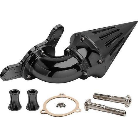 Compatible avec les modèles Davidson, Road Skids, Softails et Dyna comprend un filtre à air conique à pointes, un filtre d'admission et un élément filtrant rouge. (1/5)