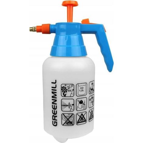 Pulvérisateur à compression pour jardin avec buse en laiton 1 l