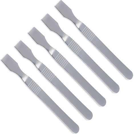 Lot de 5 grattoirs professionnels en acier inoxydable pour réparation électronique et pâte à souder, poignée ergonomique (1/5)