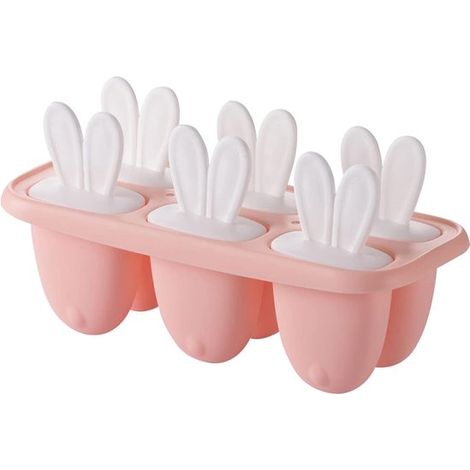 Allecto Plus,6 moldes reutilizables para helados,Material apto para alimentos,Molde para paletas heladas DIY,Ideal para fiestas (1/5)