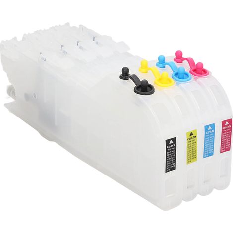 4er-Pack wiederbefüllbare leere Tintenpatronen für Drucker, länglicher Typ LC3111, Einwegersatz (1/5)