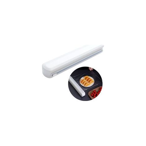 Distributeur et coupeur de film alimentaire – Organiseur multifonction pour cuisine professionnelle, adapté aux rouleaux jusqu’à 32 cm de large, idéal pour feuilles d’aluminium, films plastiques et pa (1/4)