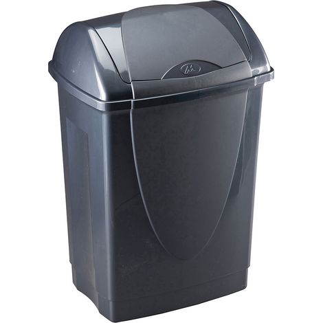 Bidone con coperchio Greenloop Grigio Antracite 10 L 26 x 20 x 36 cm