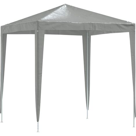 Carpa de Fiesta 200 x 200 x 240 cm Gris Claro PE y acero vidaXL