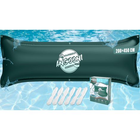 Coussin de piscine d'hiver 200 x 450 cm XXL (pour piscines de 320-750 x 550-860 cm) Coussin d'air de piscine avec double couture pour couverture de piscine Coussin de piscine pour l'hiver (1/5)