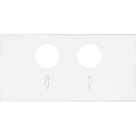 Simon 100  Tapa para tomas inductivas de R-TV+SAT blanco mate 10000053-230