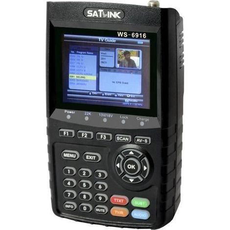 SATLINK WS 6916 HD Mesureur de Champ Satellite DVB-S2 HD (1/4)