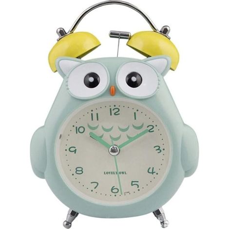 Réveil Belle Bande dessinée Hibou réveil à Piles Montre réveil décor à la Maison Horloge de Bureau (1/4)