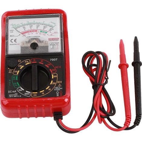 KT7007 Mini Tragbares Handzeiger-Multimeter Manuelles Bereichs-Analog-Multimeter Voltmeter Amperemeter Me