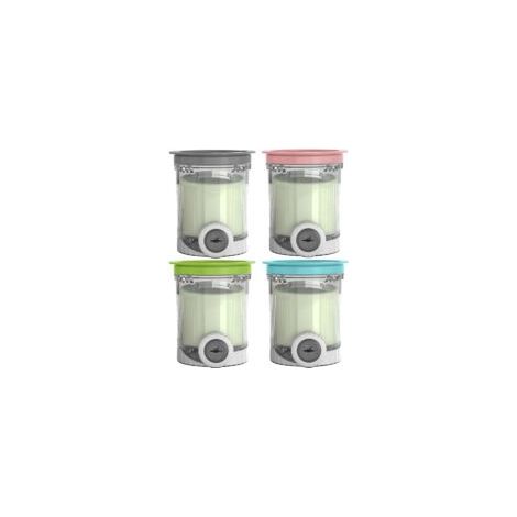 Pot et Couvercle pour Ninja Swirl by CREAMi Sorbetière et machine à glaces, Lot de 4 Bol Bacs à Crème Glacée pour Creamy NC701EU NC701 NC700 Série, Sans BPA et Lavable au Lave-Vaisselle (1/5)