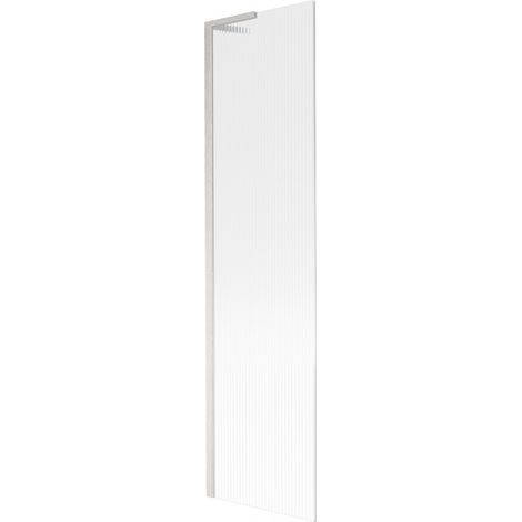 Mexen Next L Badewannenfaltwand 1-flügelig 50 x 150 cm, Streifen, gebürsteter Nickel - 895-050-000-03-09-97 (1/5)